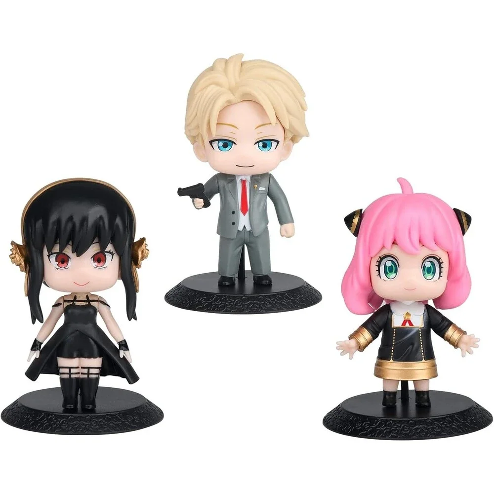 Spy × Family Chibi Forger Anime Mini Figures (6 Figs) 2 Each of Anya, Yor, Loid